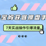 2020宝妈获客操盘手训练营:7天实战操作引流宝妈粉,引爆宝妈流量-网创指引人