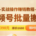 视频号批量运营实战操作赚钱教程,让你一天创作100个高质量视频!-网创指引人