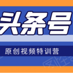 头条号原创视频特训营:对一带你玩转短视频,新号10天日收益破252元!-网创指引人