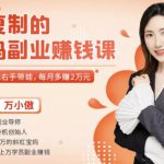 可复制的宝妈副业赚钱课：左手赚钱右手带娃，每月多赚2万元-网创指引人