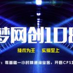 千梦网创108计第7计：零基础一小时精通淘宝客，开启CPS发家之路-网创指引人