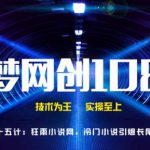 千梦网创108计第35计:全自动采集小说网,冷门小说引爆长尾词流量快速变现-网创指引人