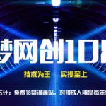 千梦网创108计第45计:免费18jin漫画站,对接CR用品每年分佣10万+-网创指引人