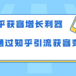 知乎获客增长利器:教你如何轻松通过知乎引流获客变现-网创指引人