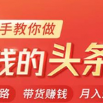 今日头条变现课：手把手教你做赚钱的头条号，轻松月入过万！