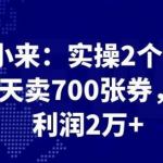 最新赚钱项目:实操2个月,每天卖700张券,月利润2万+-网创指引人