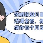 臻曦联盟抖音书单变现课全套,新手兼职操作每个月多赚几千【视频课程】