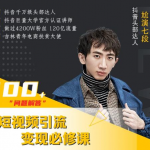 七段训练营·如何通过改编获取巨额流量,短视频引流变现必修课-网创指引人