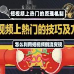 杰小杰·短视频上热门的方法技巧,教你利用短视频导流变现【视频课程】-网创指引人