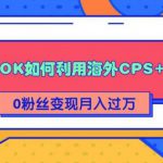 详细解析TIKTOK如何利用海外CPS+工具0粉丝轻松变现月入过万-网创指引人