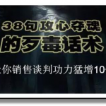 陈增金:38句攻心夺魂的歹毒话术,让你销售谈判功力猛增10倍-网创指引人