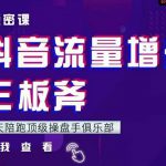 9天陪跑顶级操盘手俱乐部:抖音流量增长三板斧,解决1-100的增长难题-网创指引人