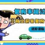 复购率超过45%，小商业获客复购训练营进阶课程-网创指引人