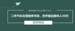 灵梦网创38计之第十九计：二手汽车交易租赁市场，空手套白狼年入50万-网创指引人