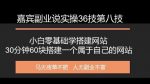 嘉宾副业说实操36技第八技：零基础三十分钟六十块搭建一个属于自己的网站-网创指引人