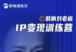 群响刘老板·IP变现训练营第6期：教你搞流量新姿势，IP打造获客私域经营-网创指引人