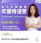 Seven漆:国内&TIKTOK短视频直播训练营,全球直播带货的风口赶紧乘风掘金-网创指引人