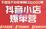 推易电商·2022年抖音小店爆单营,不直播、不拍短视频、日出1000单,暴力玩法-网创指引人