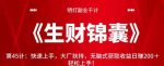明灯副业千计—《生财锦囊》第45计:快速上手,大厂扶持,无脑式获取收益日赚200+轻松上手!【视频课程】-网创指引人