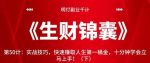 明灯副业千计—《生财锦囊》第50计：实战技巧，快速赚取人生第一桶金，十分钟学会立马上手！（下）【视频课程】-网创指引人