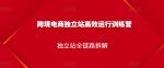 跨境电商独立站高效运行训练营,独立站全链路拆解-网创指引人