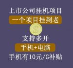 【上市公司】睿思挂机项目,一个项目挂到老,支持手机+电脑+虚拟机多开-网创指引人