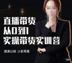 七玥·七天零基础带货教学,直播带货从0到1实操带货实训营-网创指引人