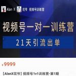 AlanX花爷·视频号引流出单训练营，视频号引流出单必杀技-网创指引人