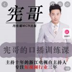 宪哥的镜头口播训练课:如何做一个优秀的变现的口播人(34节视频课)-网创指引人