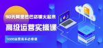 【90天阿里巴巴店铺火起来】高级运营实操课,1688运营高手必修课-网创指引人