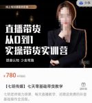 【七玥传媒】七天零基础带货教学,直播带货从0到1,提高认知,少走弯路-网创指引人