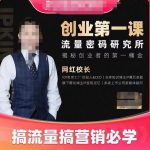 网红校长创业第一课流量密码研究所,揭秘创业者的第一桶金,搞流量搞营销必学-网创指引人