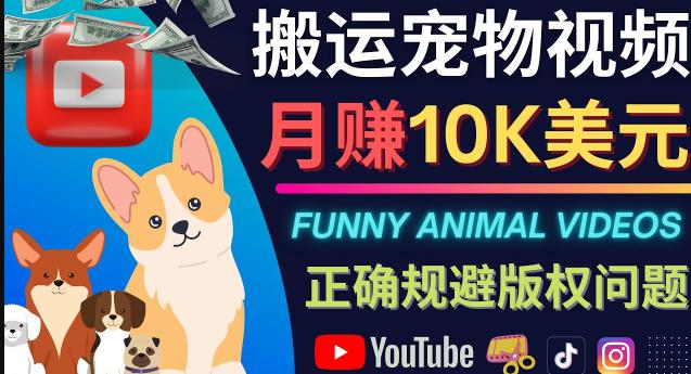 搬运TIKTOK视频到YouTube,并进行二次创作,月赚1万美元以上