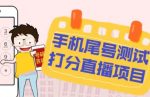 最新抖音爆火的手机尾号测试打分无人直播项目,轻松日赚几百+【打分脚本+详细教程】-网创指引人