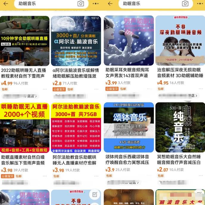 抖音蓝海刚需赛道副业思路,助眠音乐号变现,0基础也能轻松操作!