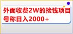 外面收费2w的直播买货捡钱项目,号称单场直播撸2000+【详细玩法教程】-网创指引人