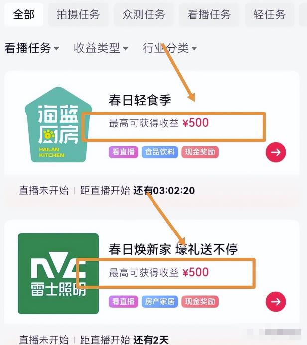看直播也能赚收益,拆解看播项目