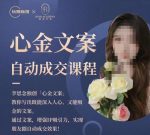 心金文案自动成交课程，教你写出既能深入人心又能吸金的文案，实现朋友圈自动成交效果-网创指引人