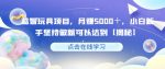益智玩具项目，月赚5000＋，小白新手坚持做就可以达到【揭秘】-网创指引人