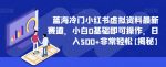 蓝海冷门小红书虚拟资料最新赛道，小白0基础即可操作，日入500+非常轻松【揭秘】-网创指引人