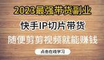 2023最强带货副业快手IP切片带货,门槛低,0粉丝也可以进行,随便剪剪视频就能赚钱-网创指引人