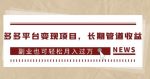 多多平台变现项目,长期管道收益,副业也可轻松月入过万-网创指引人
