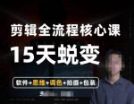 阿晖【全能剪辑高手训练营】剪辑+思维+调色+拍摄+包装(5合1)-网创指引人