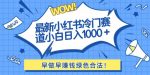 最新小红书冷门赛道日入1000+一部手机小白轻松-网创指引人