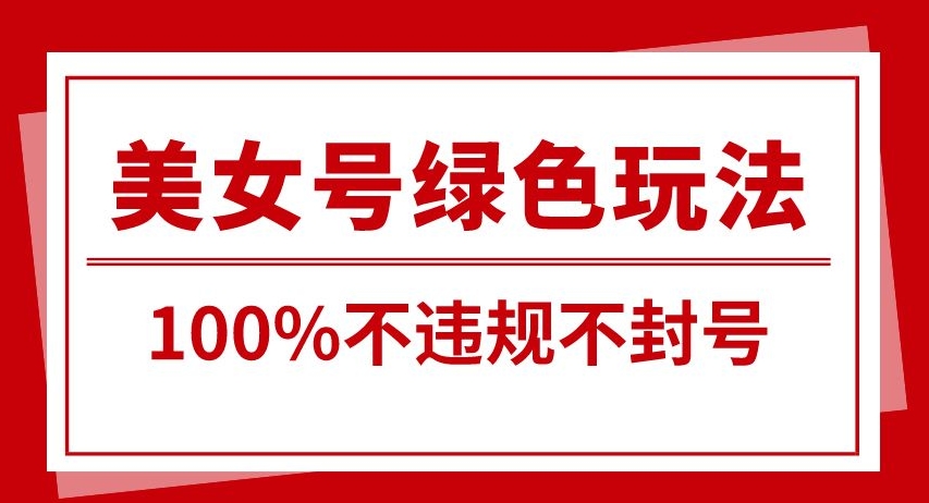 美女号引流变现新玩法,长期蓝海纯绿色,不封号不违规,每日收益500+