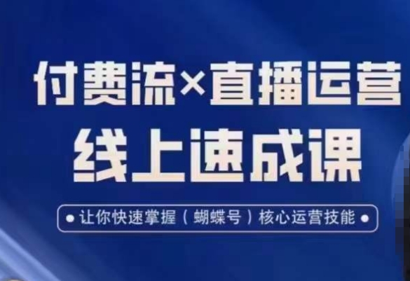 视频号付费流实操课程,付费流✖️直播运营速成课,让你快速掌握视频号核心运营技能