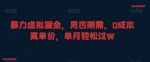 暴力虚拟掘金，男杏刚需，0成本高单价，单月轻松过W【揭秘】-网创指引人