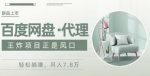 度盘代理，月入7w保姆级全方位教程-网创指引人