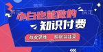 2024小白也能做的,知识付费项目,日入2000+,年入百万-网创指引人