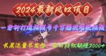 2024年新风口，视频号分成2.0计划，多种玩法打爆视频号，每日轻松躺赚2000+-网创指引人